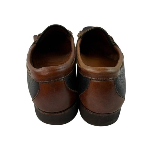 *Allen Edmonds Nashua Loafers Mens 13D Leather Black Brown Kiltie Tassle Luxury main image 7